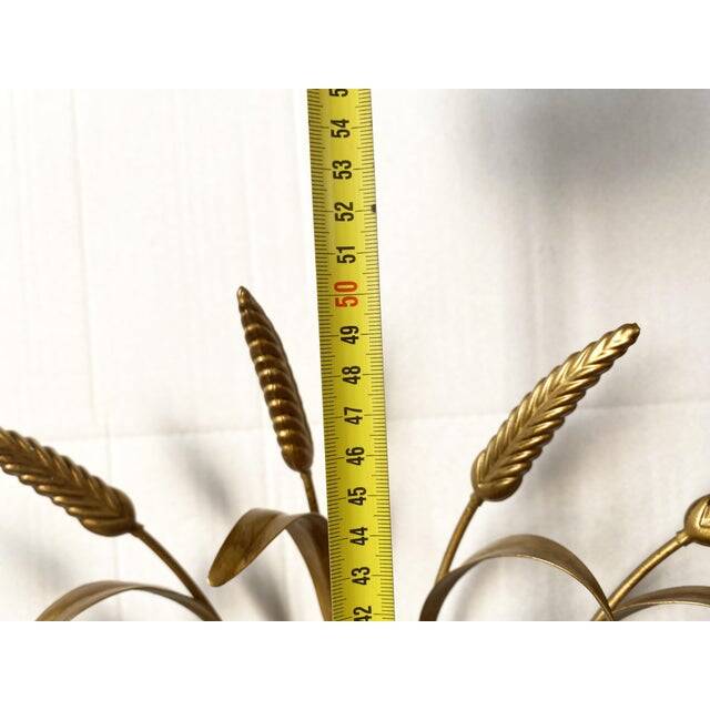 Contemporary gold florentine wrought iron ears wall lamp