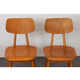 Ensemble de 4 chaises en bois produites par Ton, 1960