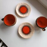 Breakfast service Bruno Dose + egg cup – Poterie du Breuil, Sar