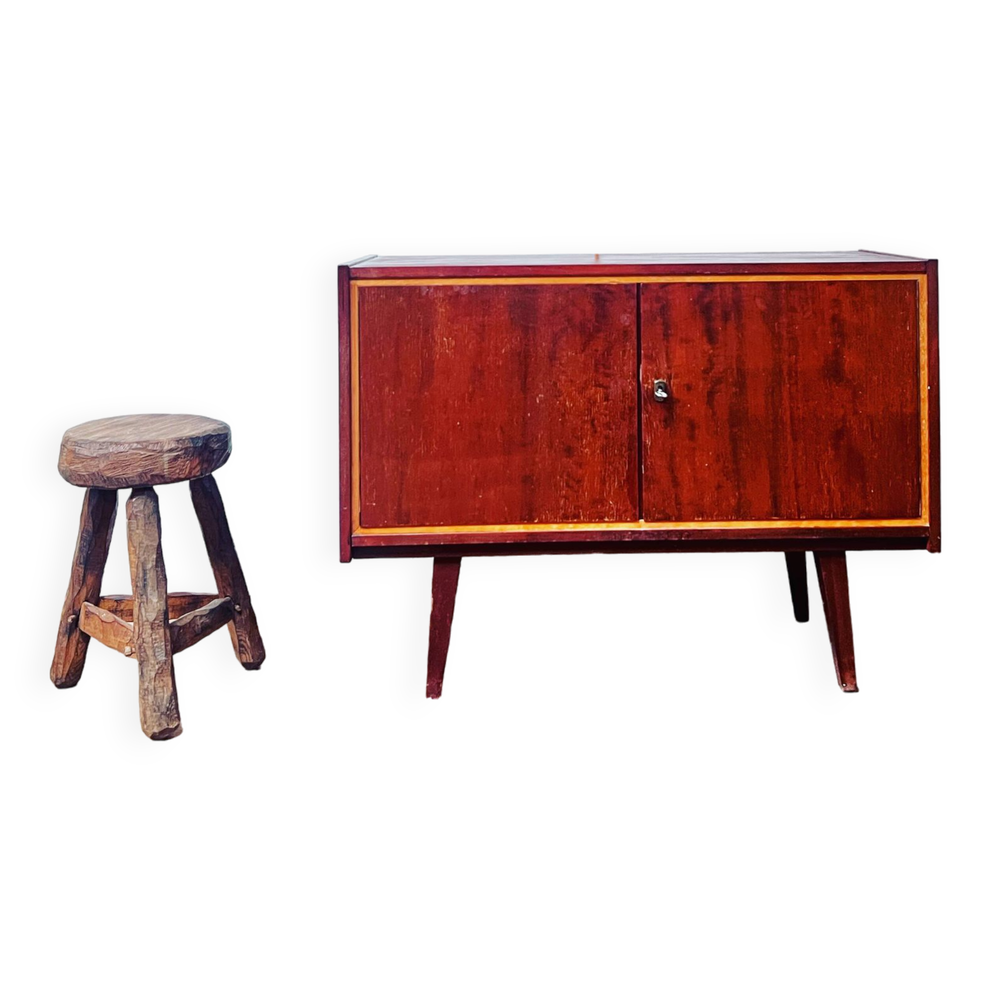  enfilade vintage pieds compas 1960