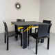 Table à manger extensible postmoderne design italien Lorenzo et Stefani, 1980