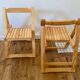 Paire de chaises pliantes
