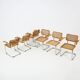 Set of 6 dining chairs Style B32 by Marcel Breuer