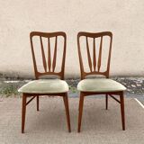 Pair of Ingrid Niels Koefoed teak chairs, Denmark 1960