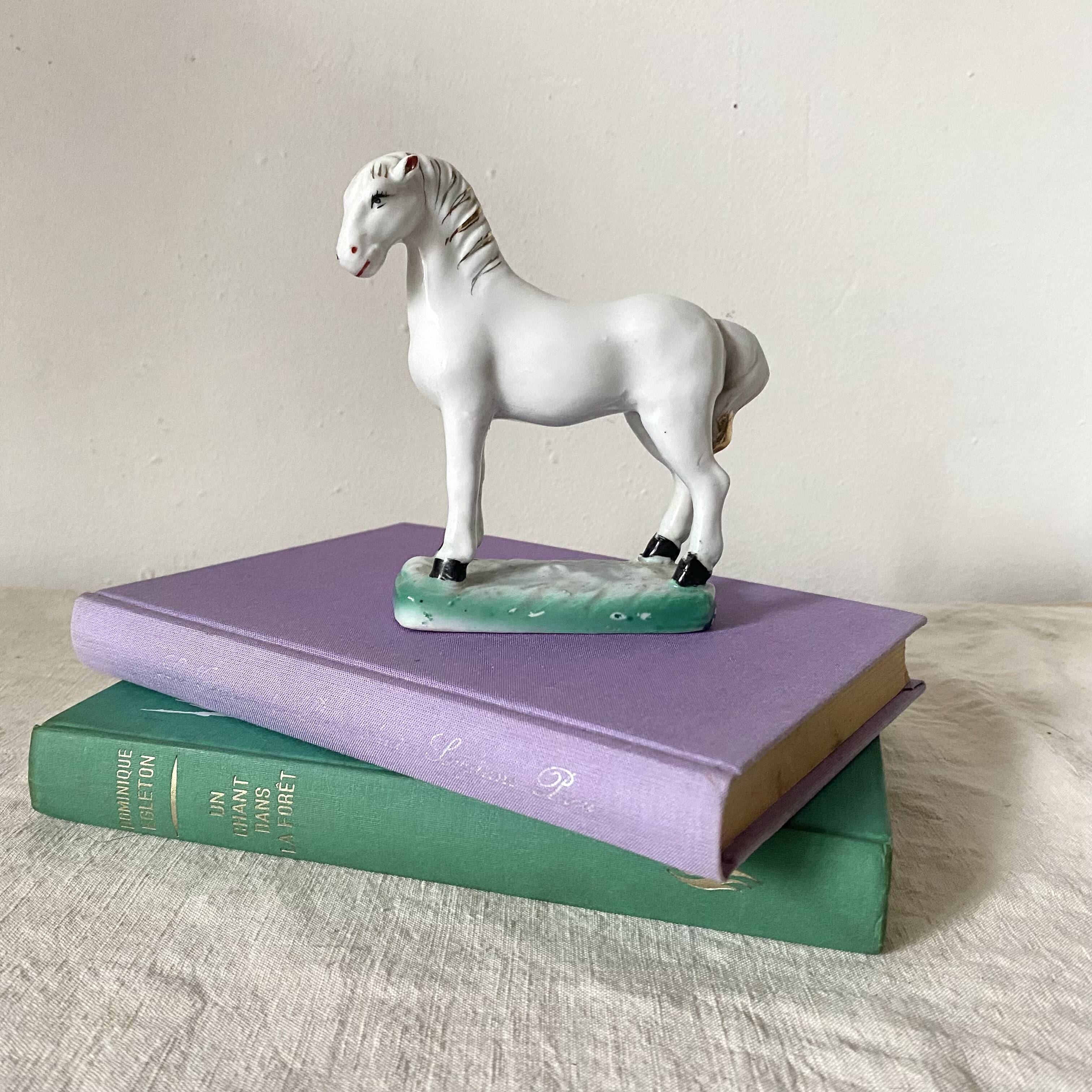 Vintage porcelain horse, Asia