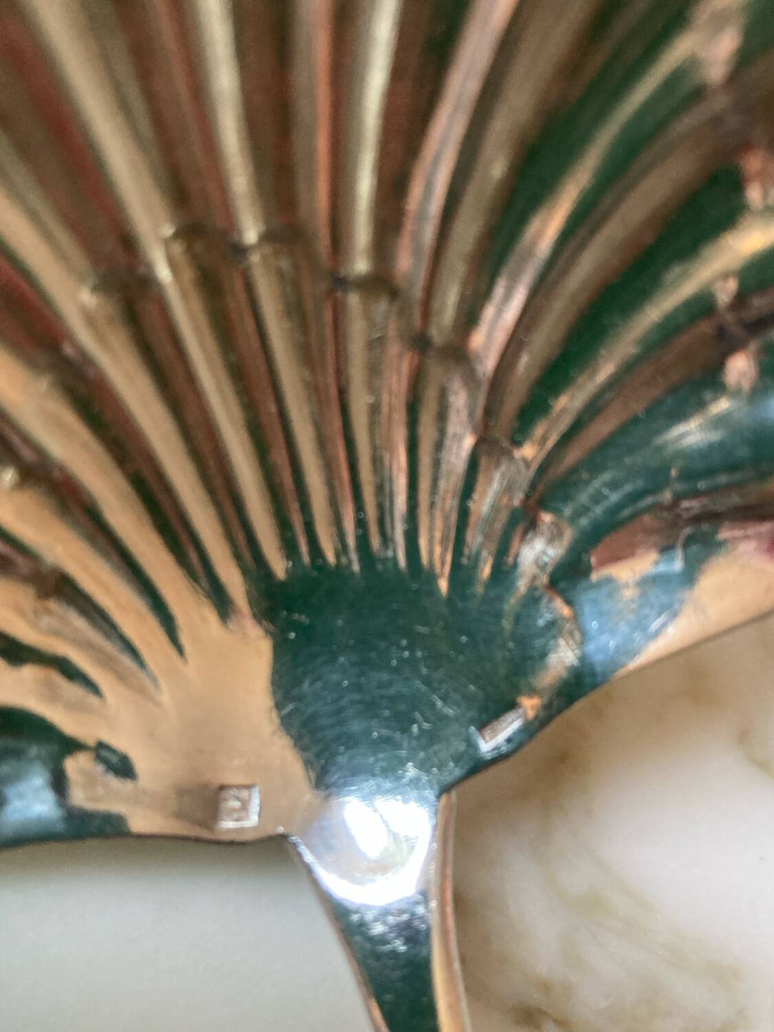 Antique Ercuis sprinkler spoons and strawberries