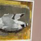 Original Swedish Oil on Canvas – “Seagull” by Ingeborg Stragnell – Signed