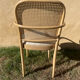 4 curved wooden dining chairs