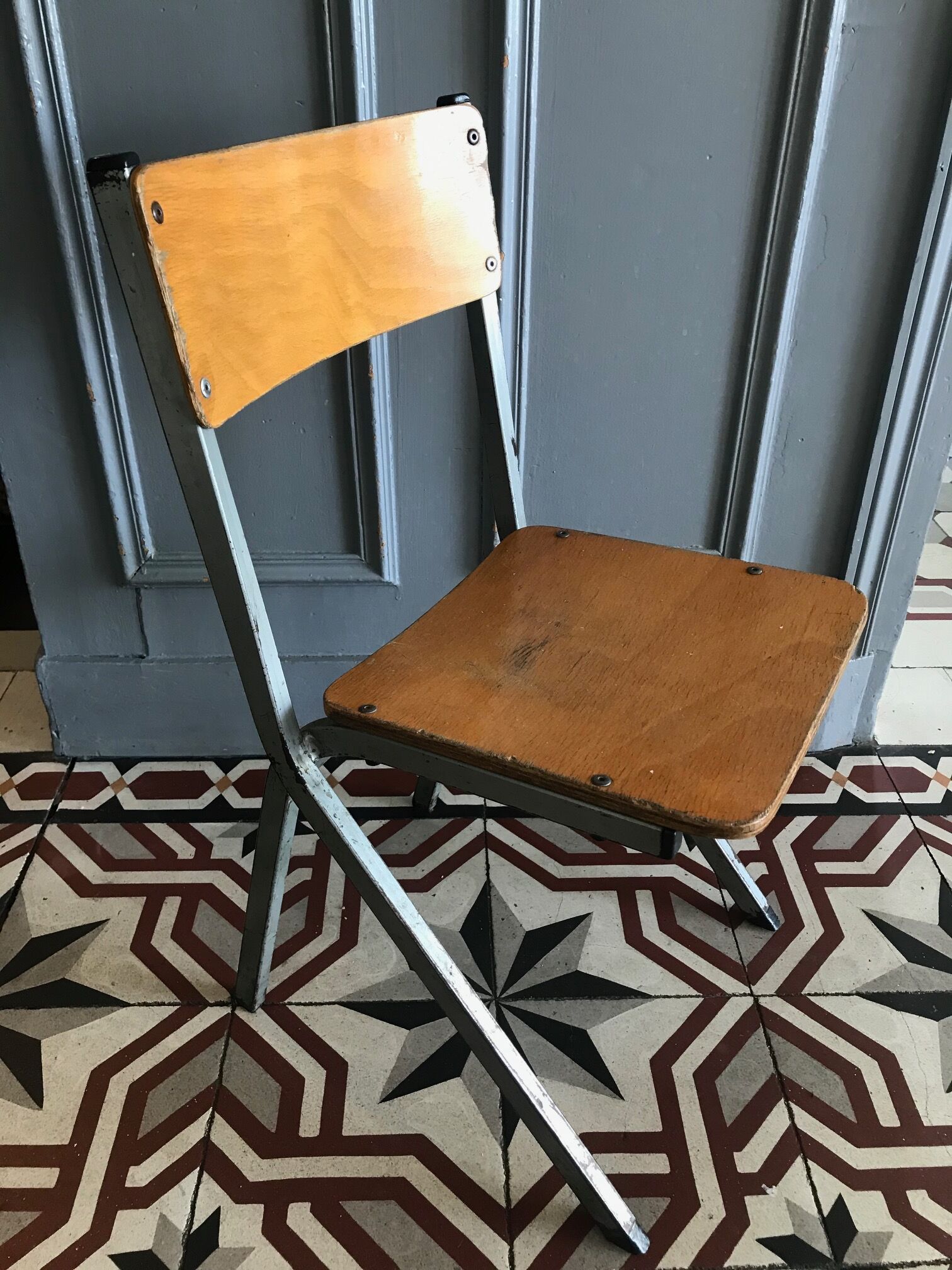 Industrial style children's chair