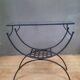 Metal and glass console