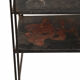 Modular wall shelf string with 8 metal shelves year 60
