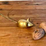 Vintage brass mouse