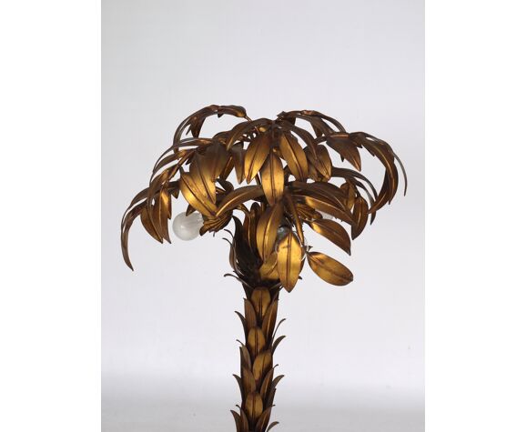 Gilt Metal Palm Tree Floor Lamp By Hans Kögl 1970s Selency Gilt Metal Palm Tree Floor Lamp By Hans, Gilt Palm Tree Floor Lamps