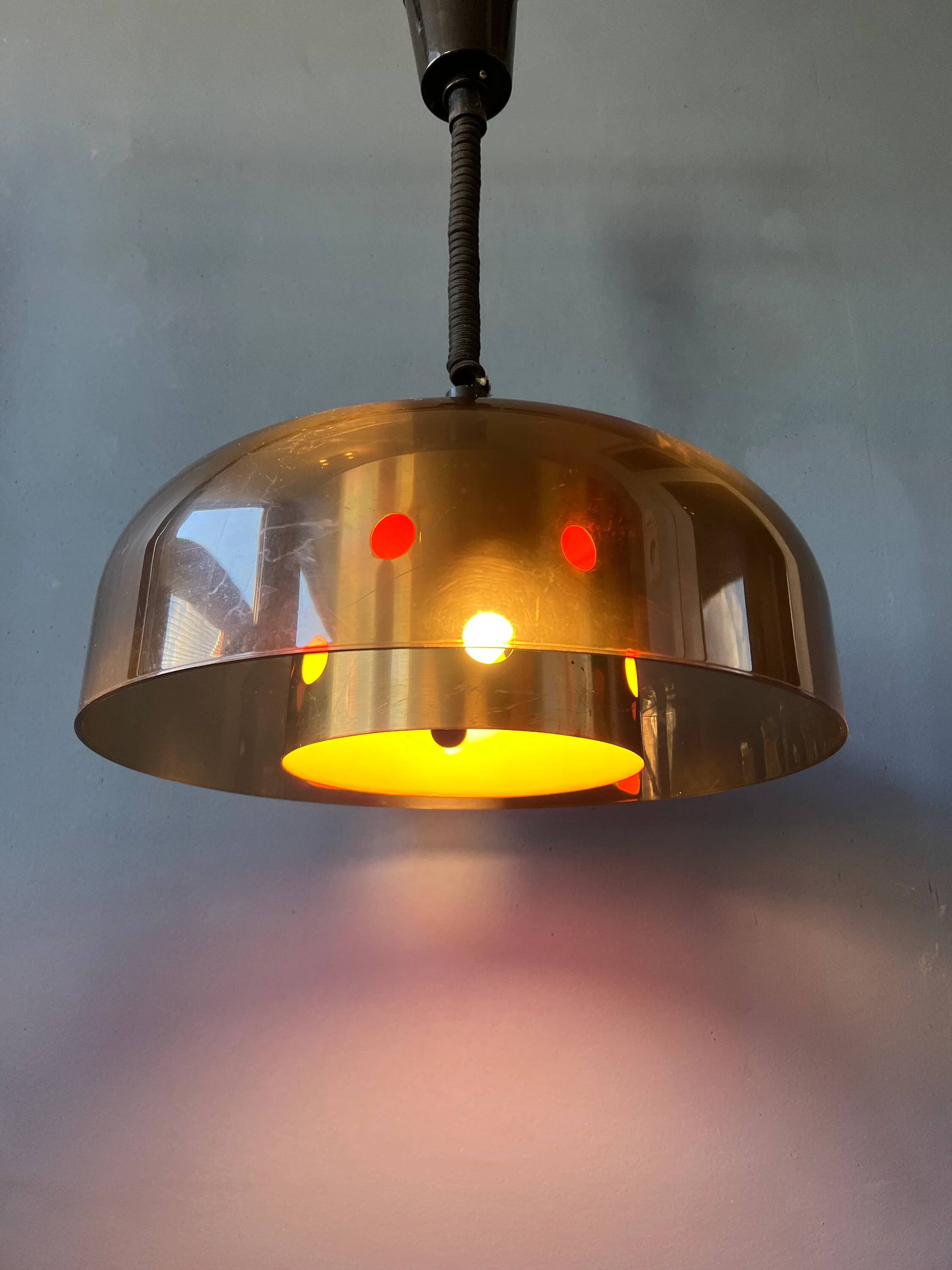 Suspension Mid-Century Herda Space Age / vintage suspended lamp from the 70s