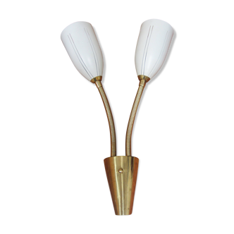 Scandinavian double flexible wall lamp