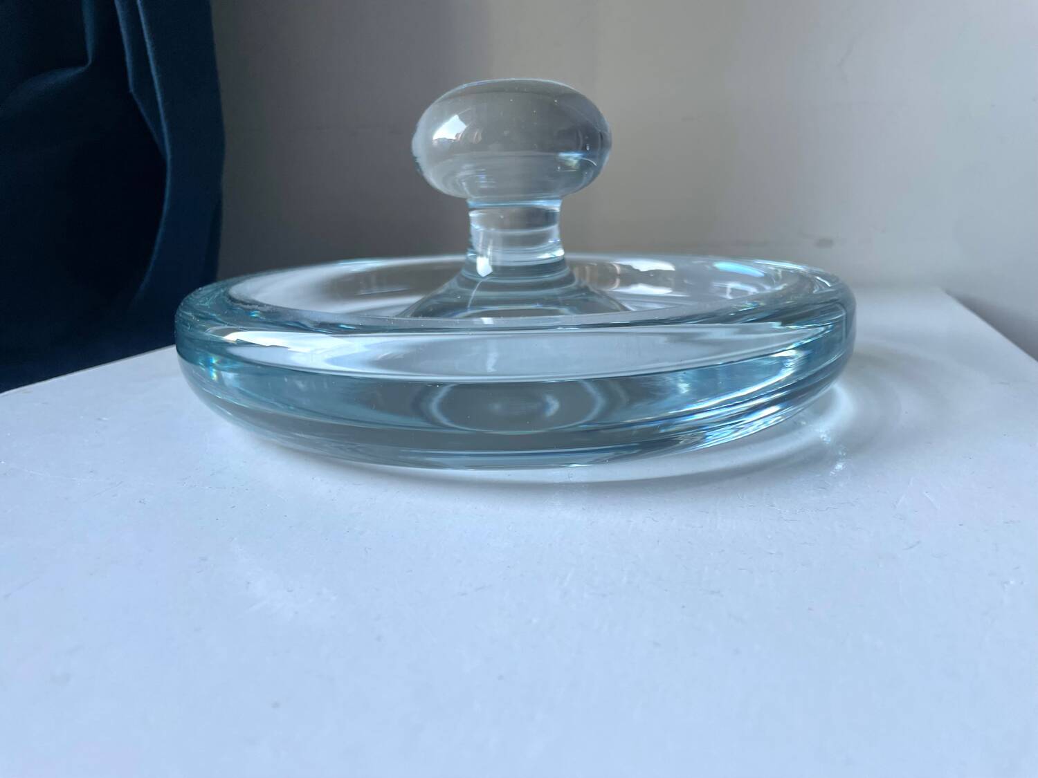 Holmegaard Sculptural bowl design by Per Lutken Denmark 1950’s