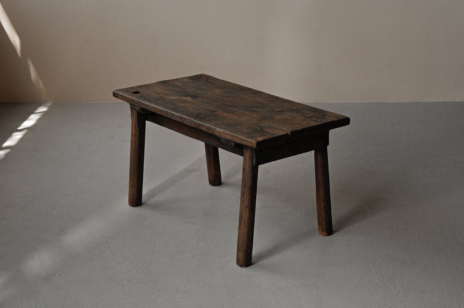 Solid oak farmhouse table, France, circa 1950