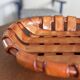 Italian woven ceramic fruit bowl, 1960