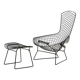 Fauteuil et ottoman Bird par Harry Bertoia pour Knoll, lot de 2