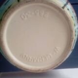 Large vintage Germany striped vase