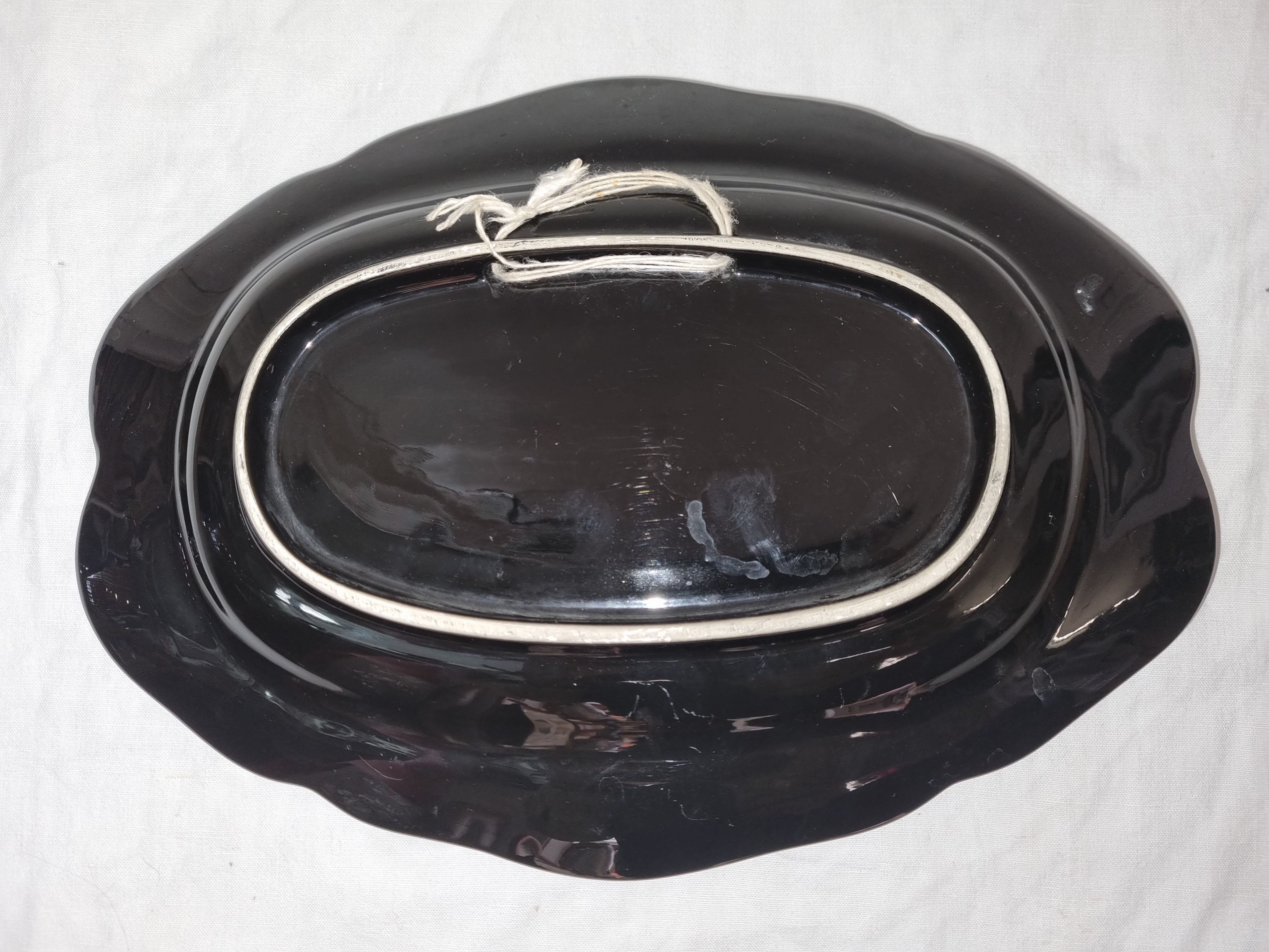 Plate slurry Vallauris fish from 1970