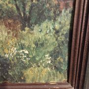 French vintage oil painting, signed Deputy
