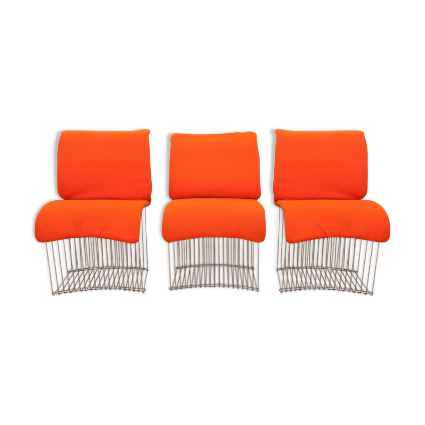 Lot of 3 lounge chairs "Pantonova" by Verner Panton for Fritz Hansen, 1971