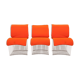 Lot de 3 chaises de salon "Pantonova" par Verner Panton pour Fritz Hansen, 1971