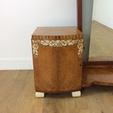 Art deco dressing table with illuminating mirror