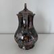 Metallic porcelain coffee pot