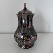 Cafetière en porcelaine métallisée 
