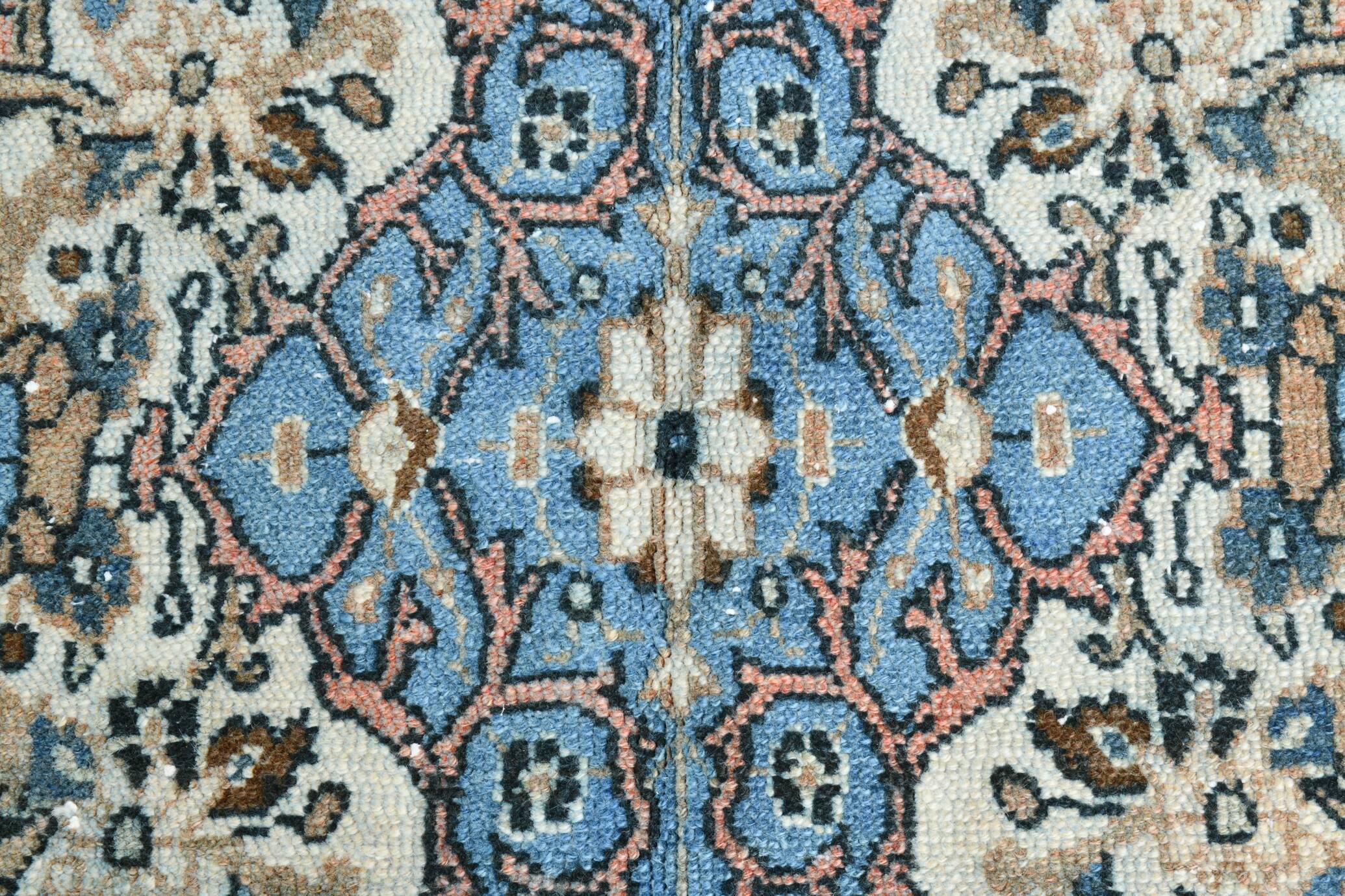 Salmon & Blue Classic Persian Rug, 318x410Cm