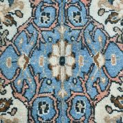 Tapis persan classique bleu et saumon, 318x410 cm