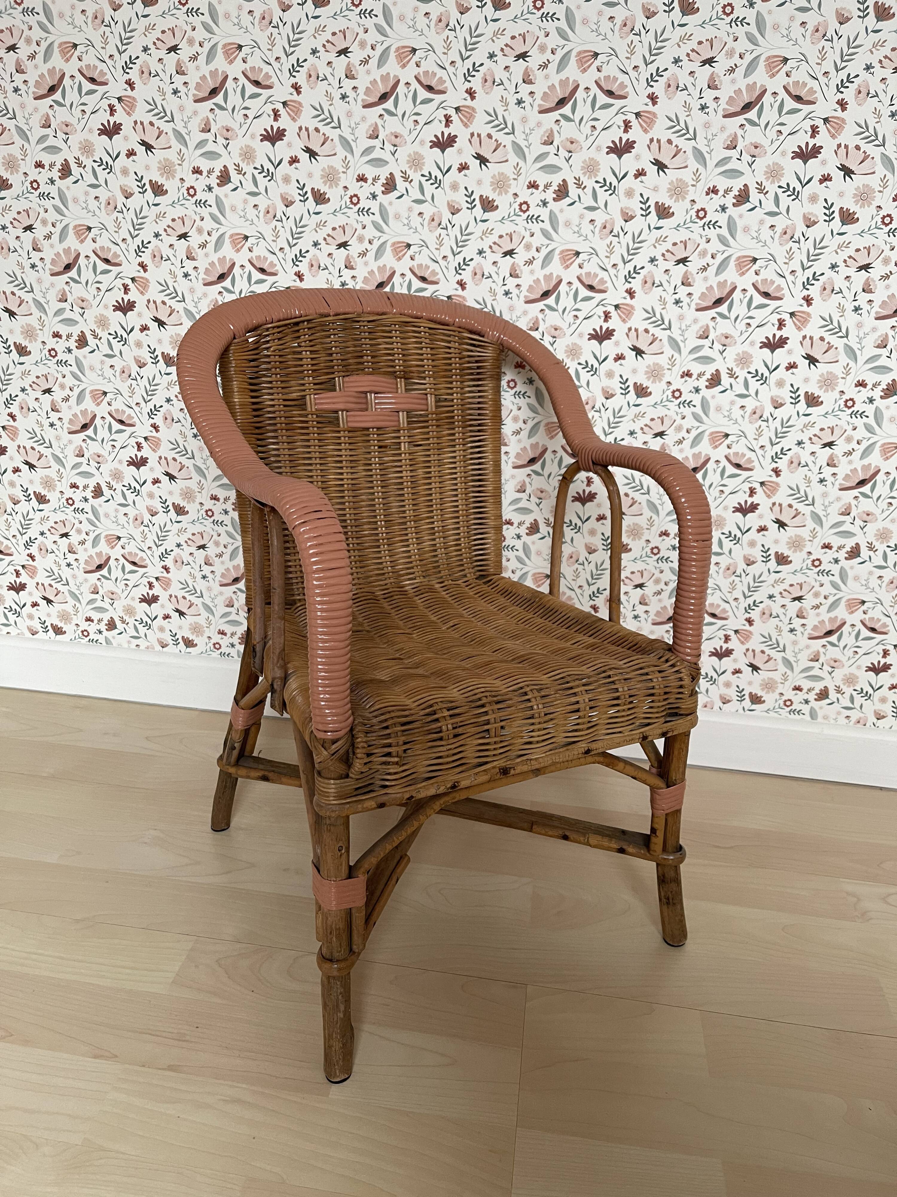 Wicker armchair