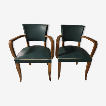 Pair of 50s bridge armchairs