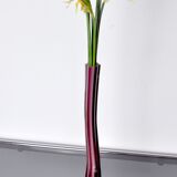 Soliflore violet en verre de Murano, Italie, 1960
