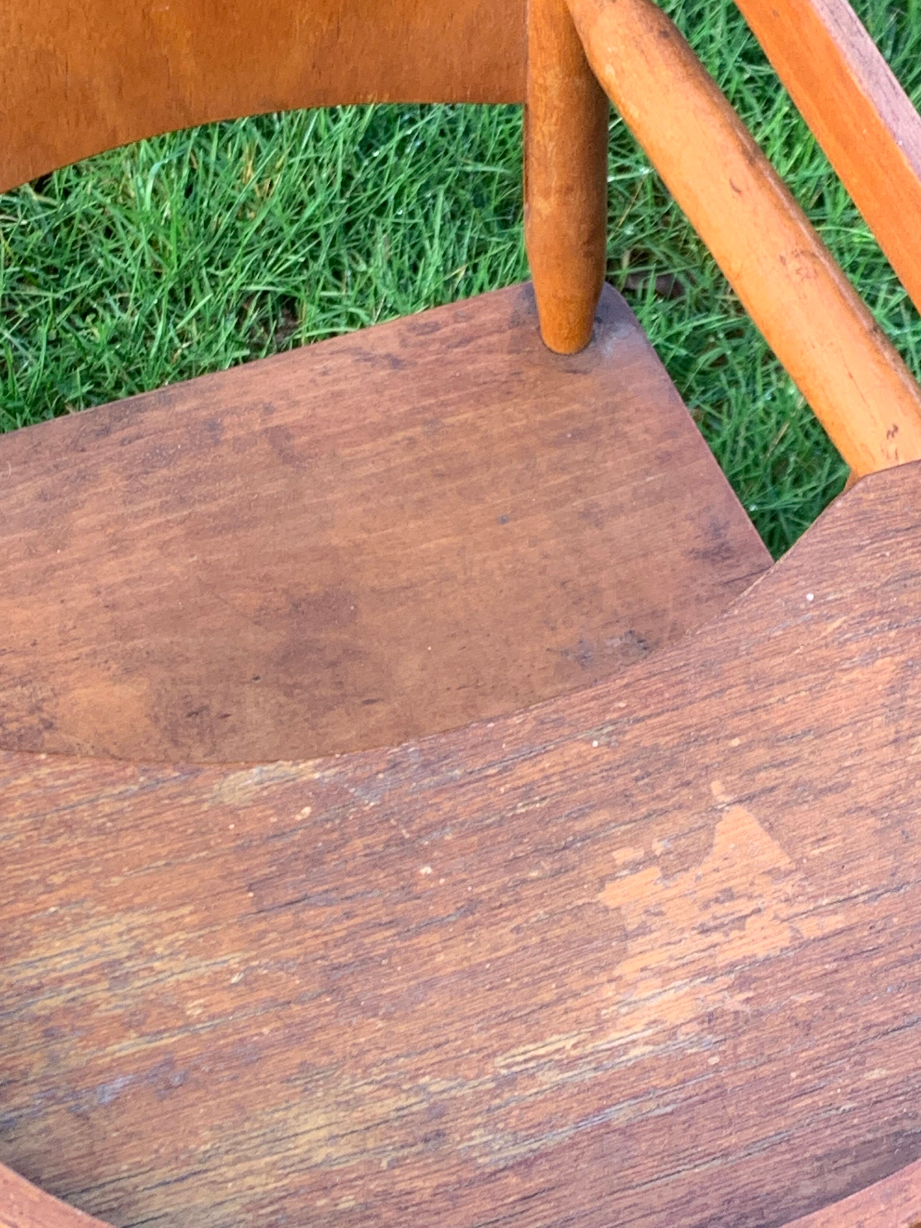 High chair for vintage wooden dolls