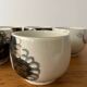 Set of 5 Asian "Dragon" tea cups