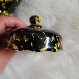 Théière moucheté noire et jaune