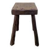 Brutalist Stool 60s 70s Mid Century Treated Countryside Mountain