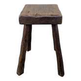 Brutalist Stool 60s 70s Mid Century Treated Countryside Mountain