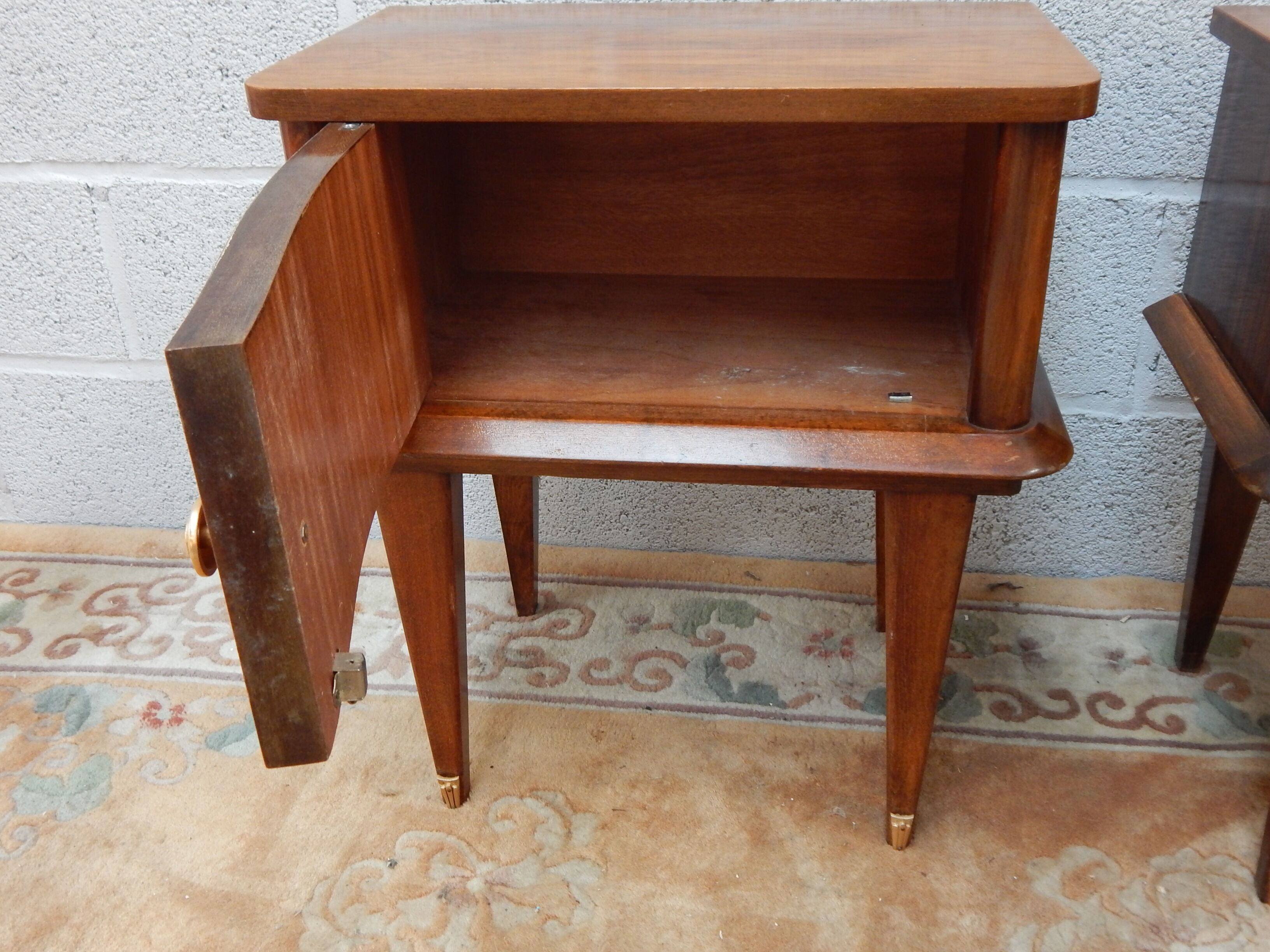 Pair bedside tables 40s