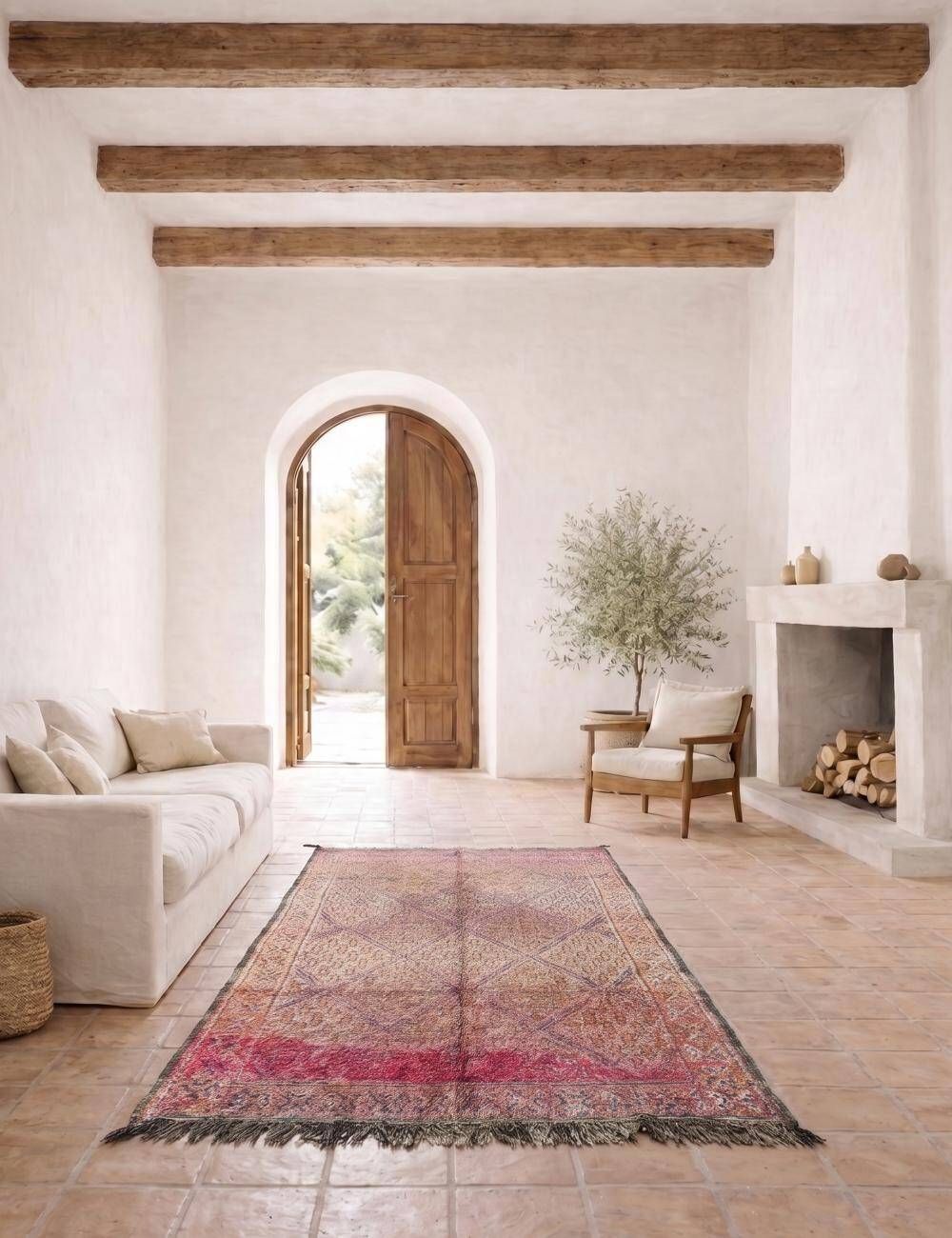 Vintage Beni M'Guild Rug - 323 x 175 cm