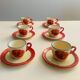 Lunéville porcelain coffee/tea service - "Poppy" collection