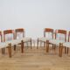 Mid-Century Modern Teak Dining Chairs model 26 by Henry Kjærnulf  for Korup