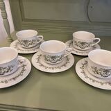 Trianon - Villeroy & Boch - 5 cups and saucers