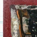 Oil painting on canvas Still life chair signed 50s
