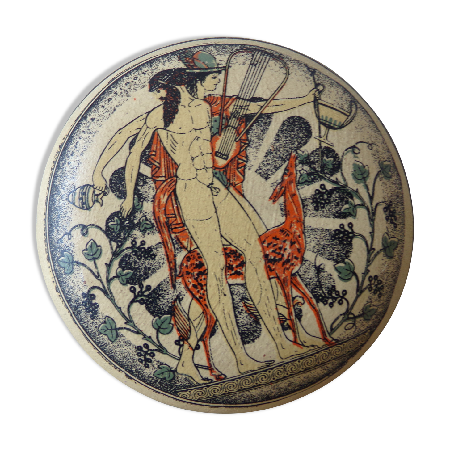 Terracotta box with Greek décor