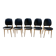(Lot) 5 Chaises Pégase, Pierre Gurariche pour Baumann