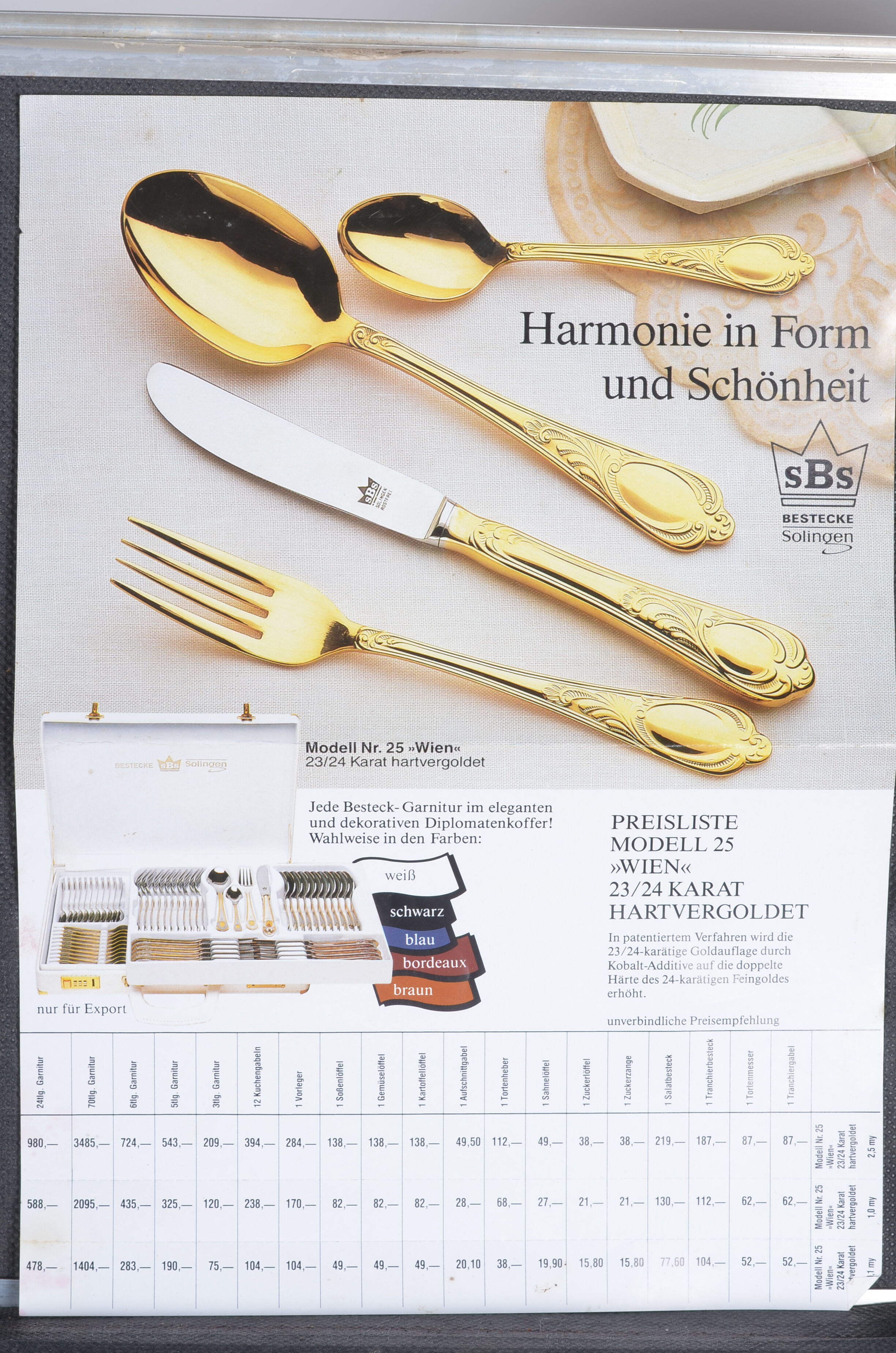 Cutlery bestecke solingen model "wien"